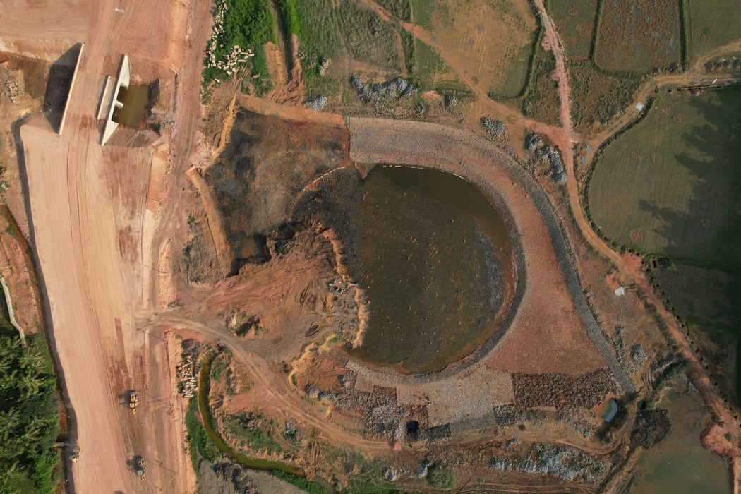 Earthworks aerial view