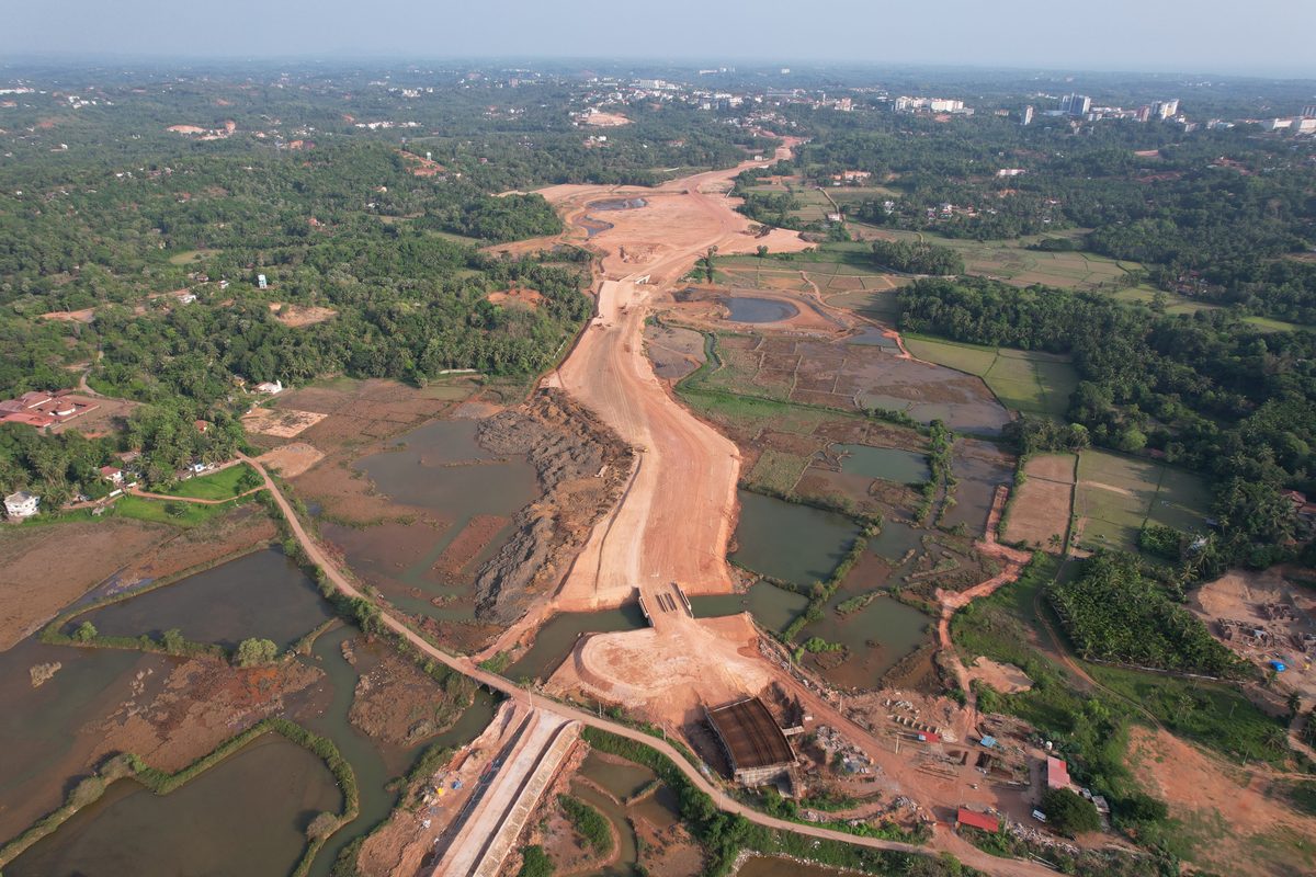 Concrete road construction